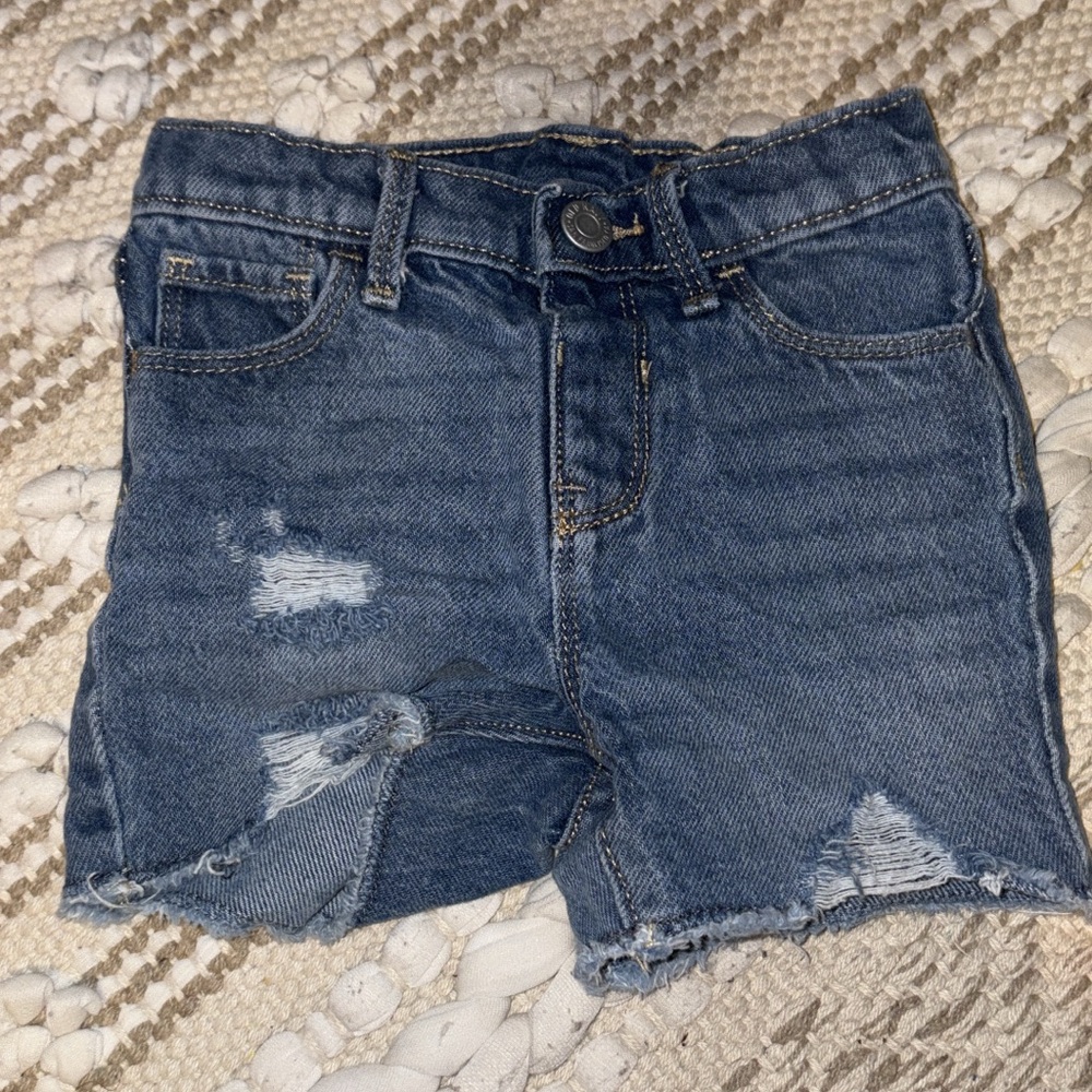 Old Navy Blue Distressed Denim Shorts